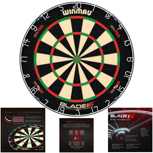 Blade 6 Dual Core Dartbord Winmau Darts Store Putte